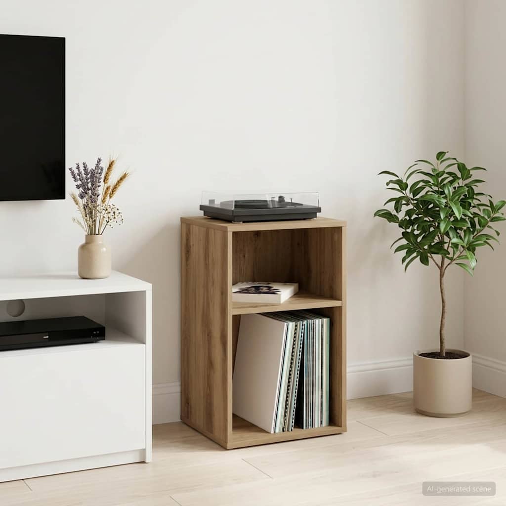 Schallplattenschrank Artisan-Eiche 38 x 33 x 61 cm