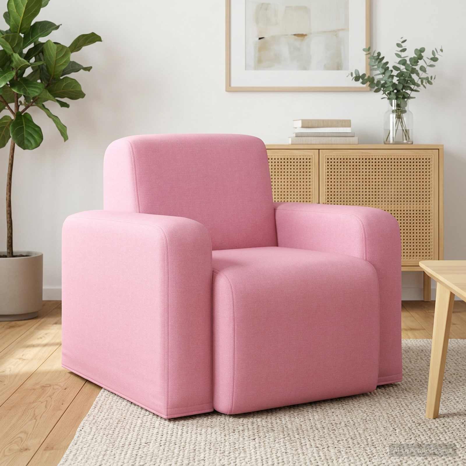 Sessel Rosa Stoff