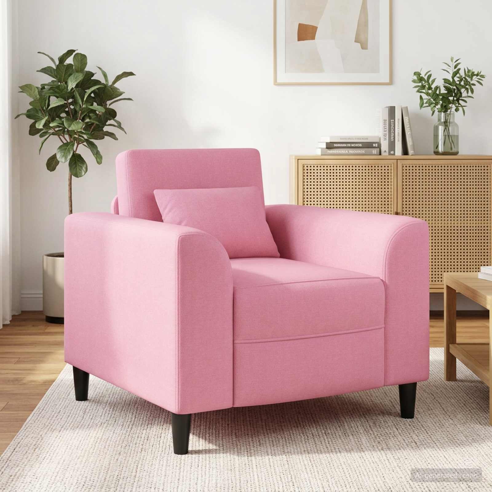 Sessel Rosa Stoff