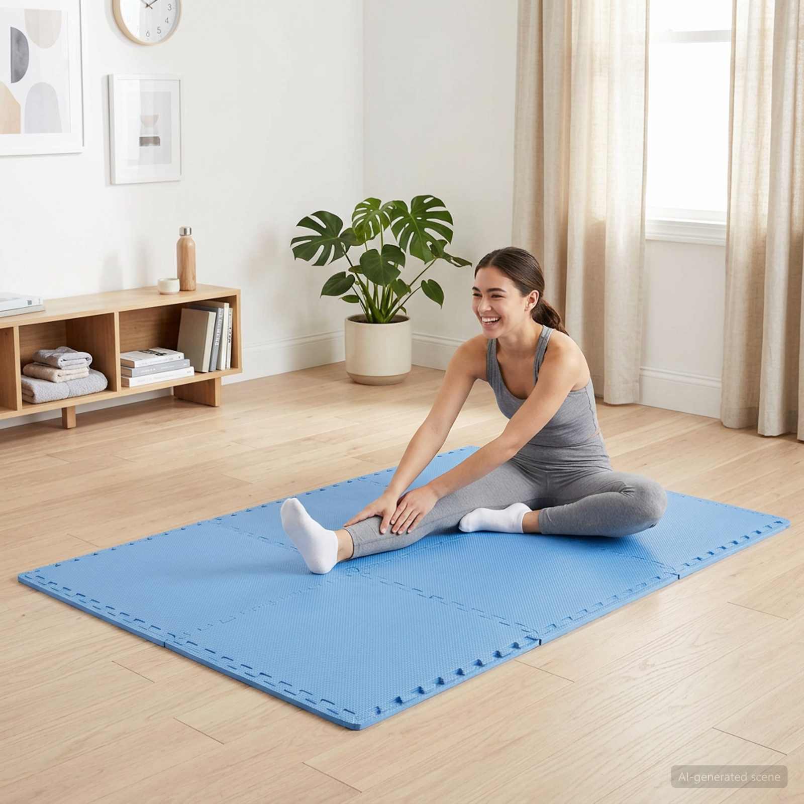 Fußmatten 40 stk. Blau 14,4 m² EVA-Schaum