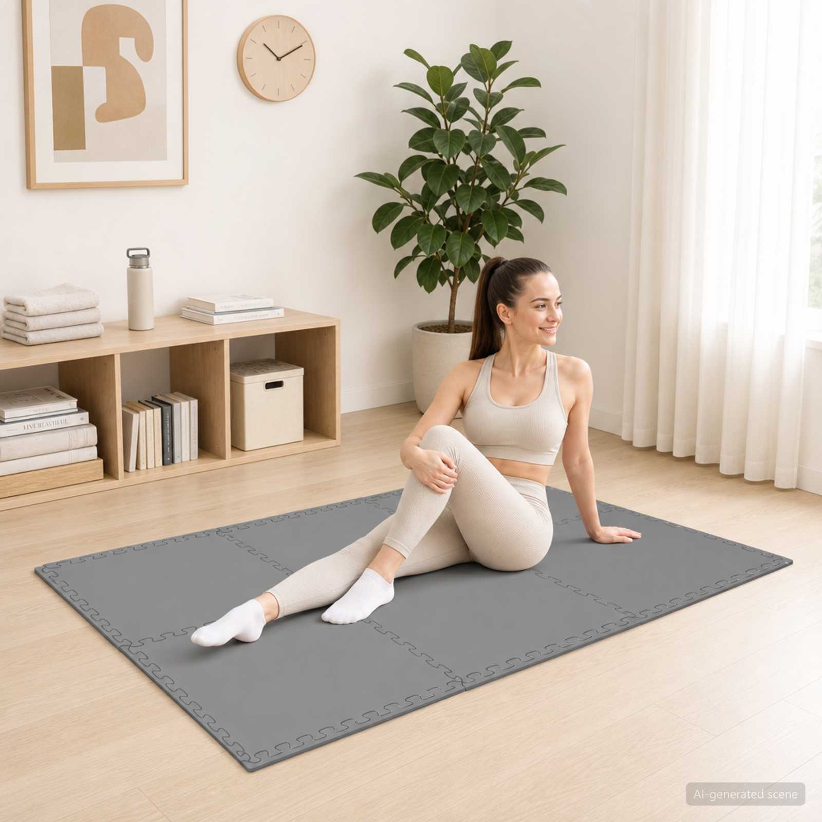 Fußmatten 40 stk. Grau 14,4 m² EVA-Schaum