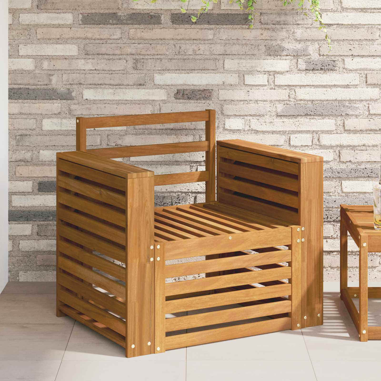 Outdoor-Sofagarnitur Massivholz Akazie