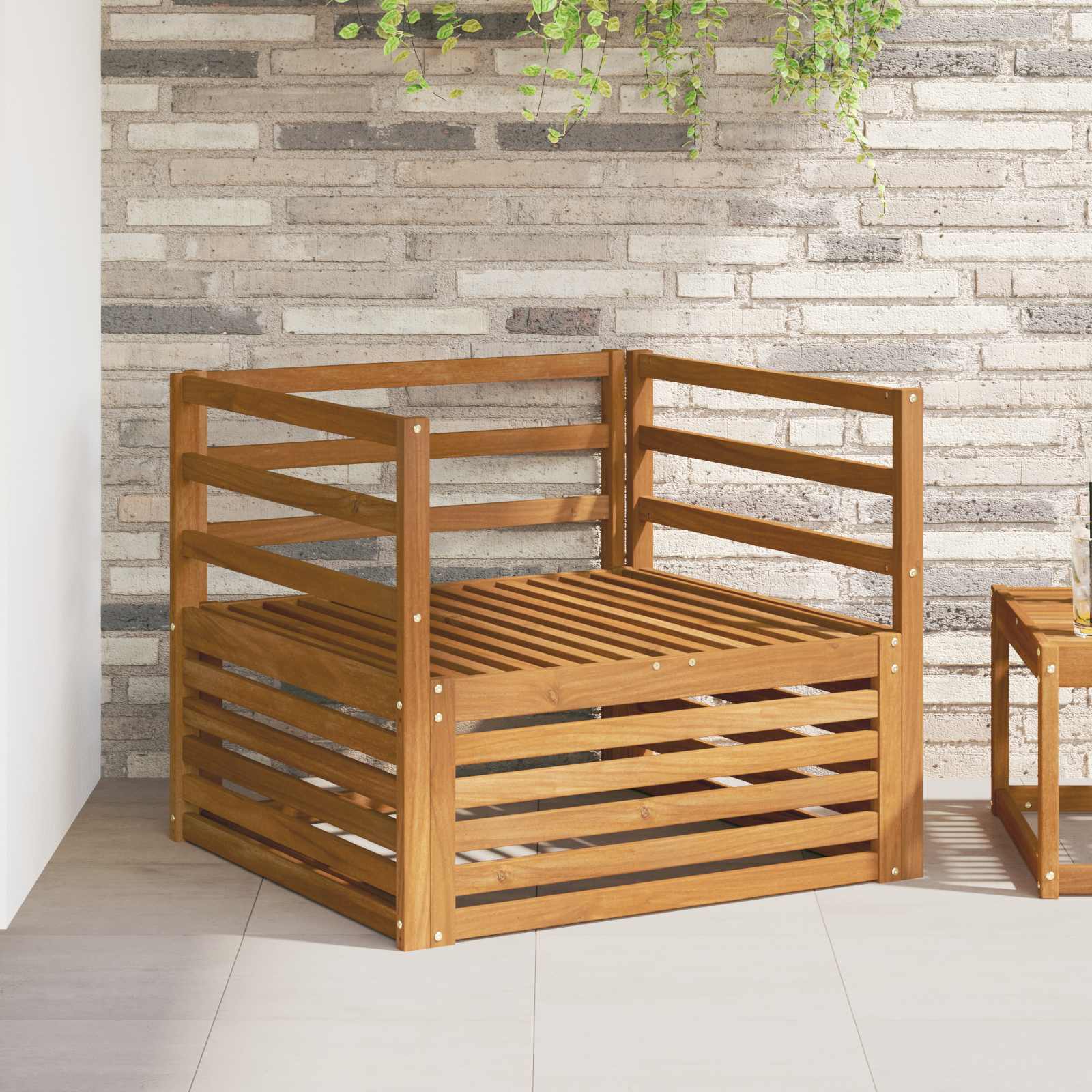 2 stk. Outdoor-Sofa Natur