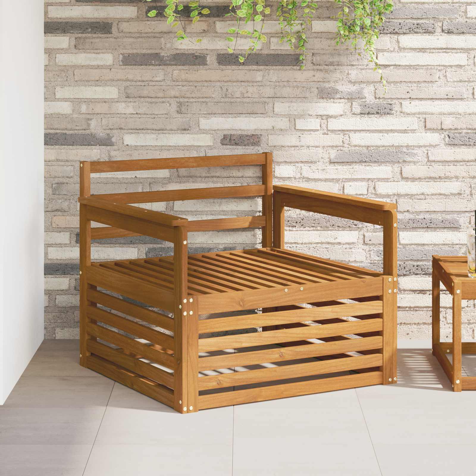 2 stk. Outdoor-Sofa Natur