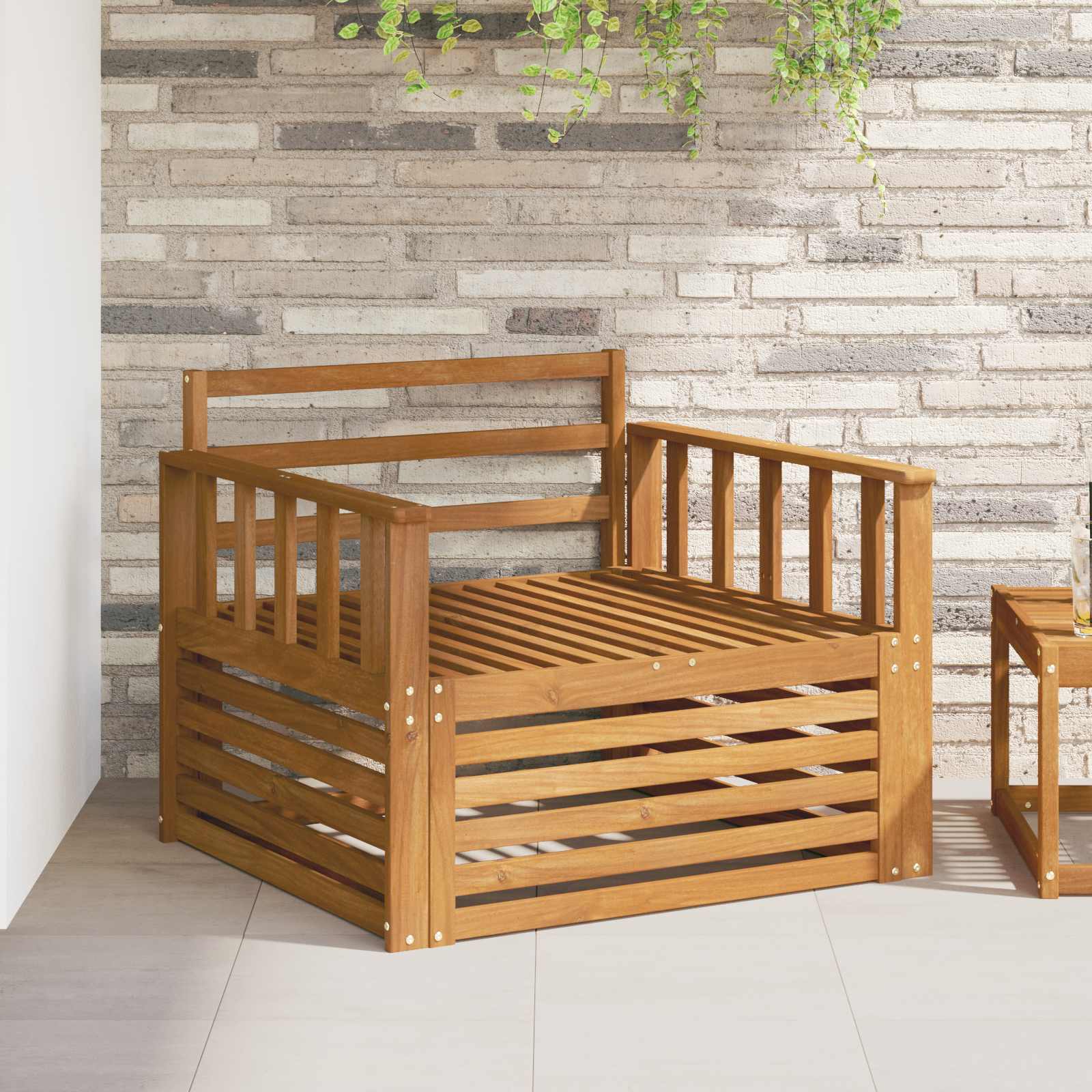 2 stk. Outdoor-Sofa Natur