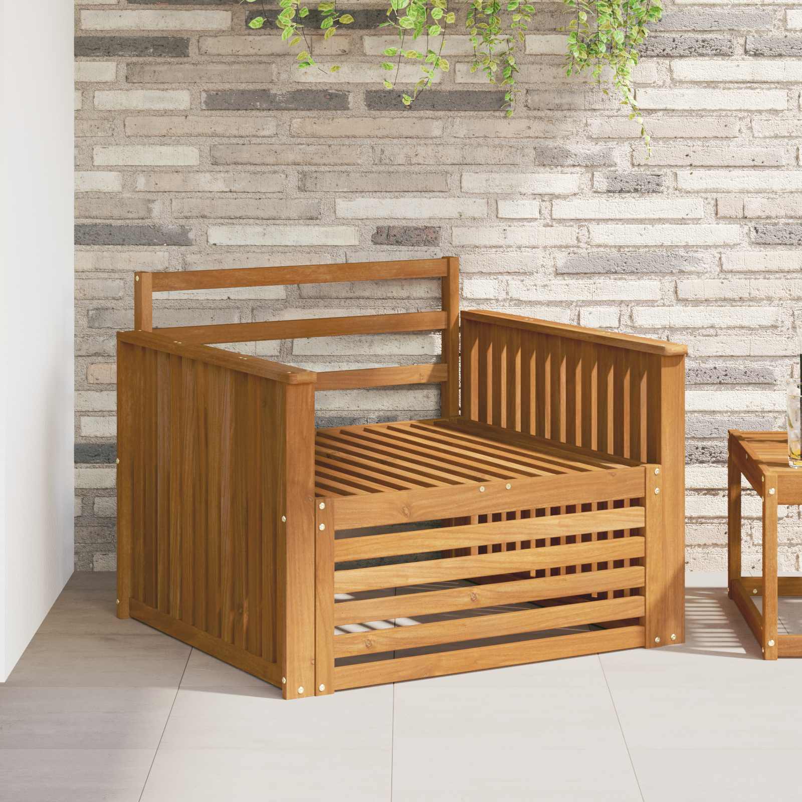 2 stk. Outdoor-Sofa Natur