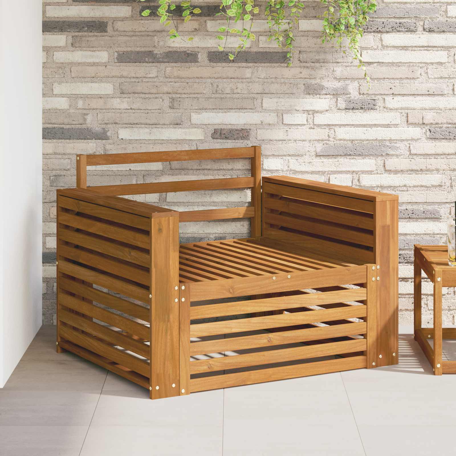 2 stk. Outdoor-Sofa Natur
