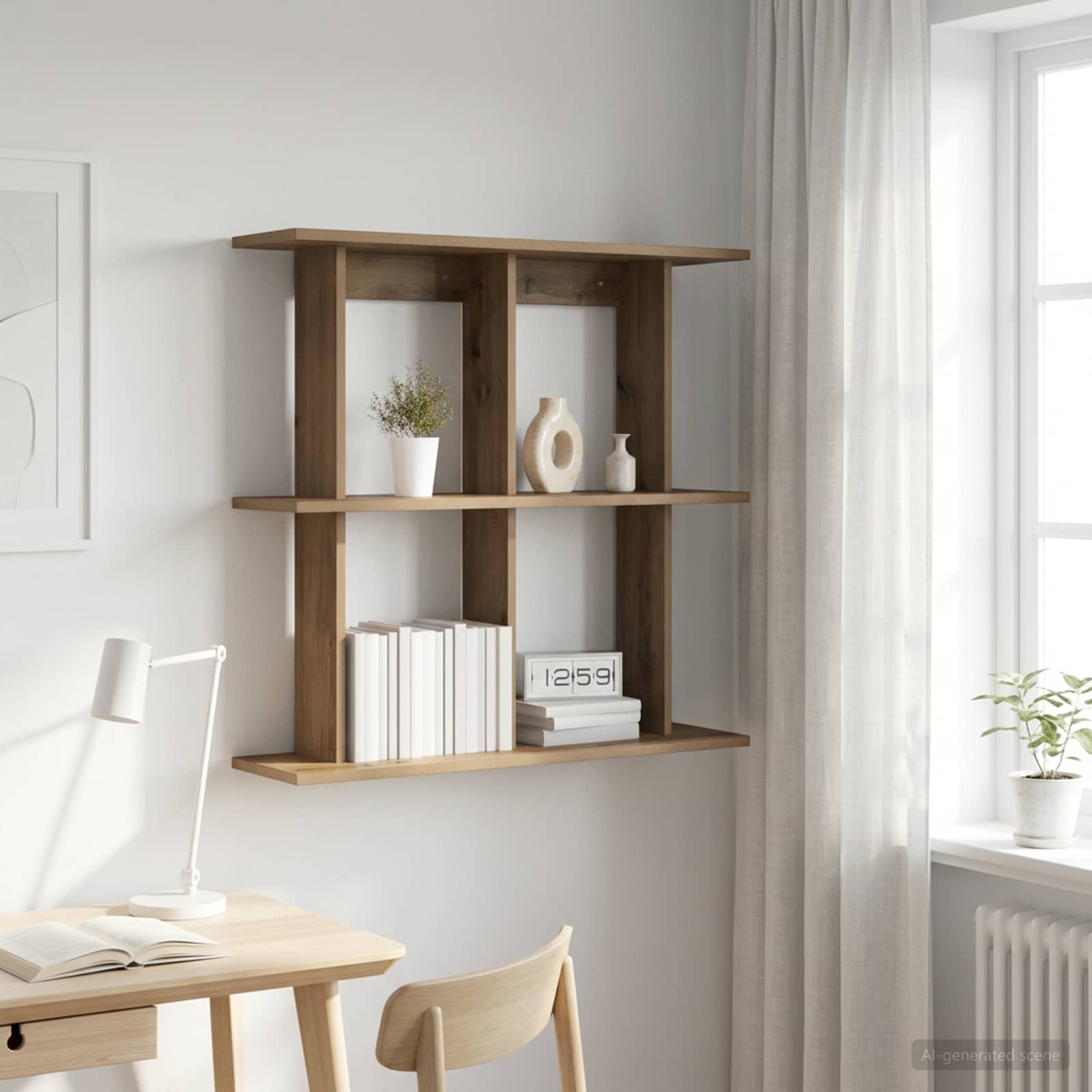 Wandregal Wandhalterung Artisan-Eiche 80 x 20 x 75 cm