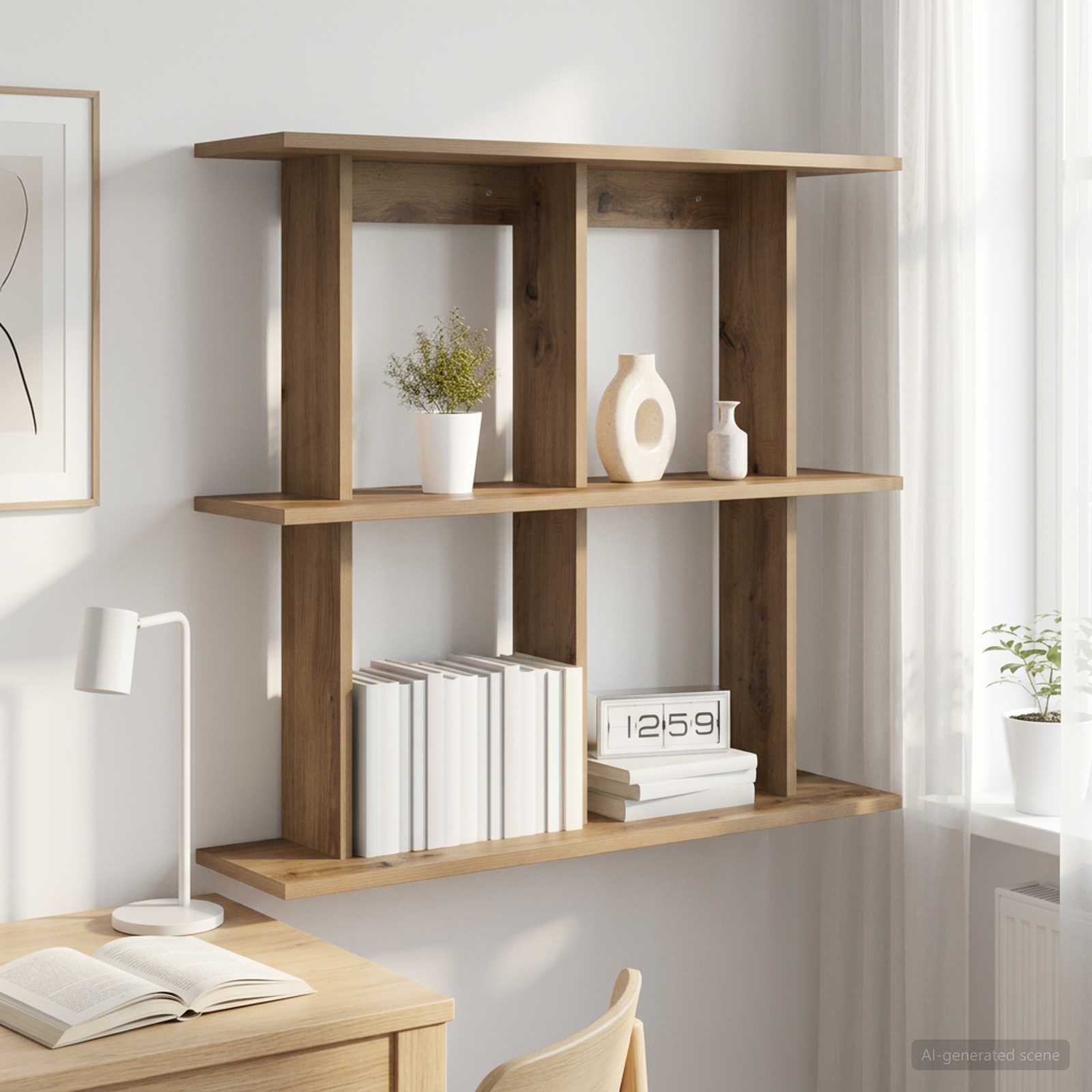 Wandregal Wandhalterung Artisan-Eiche 100 x 20 x 75 cm