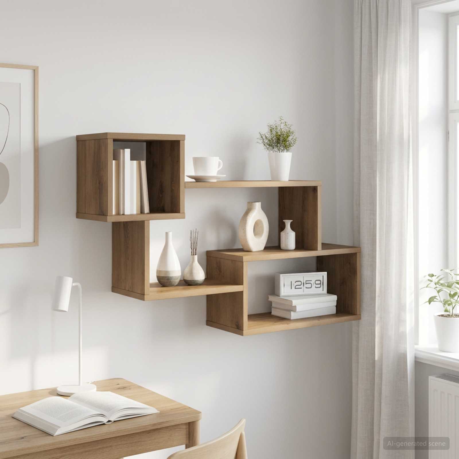 Schwebendes Regal Wandhalterung Artisan-Eiche 87 x 20 x 55 cm