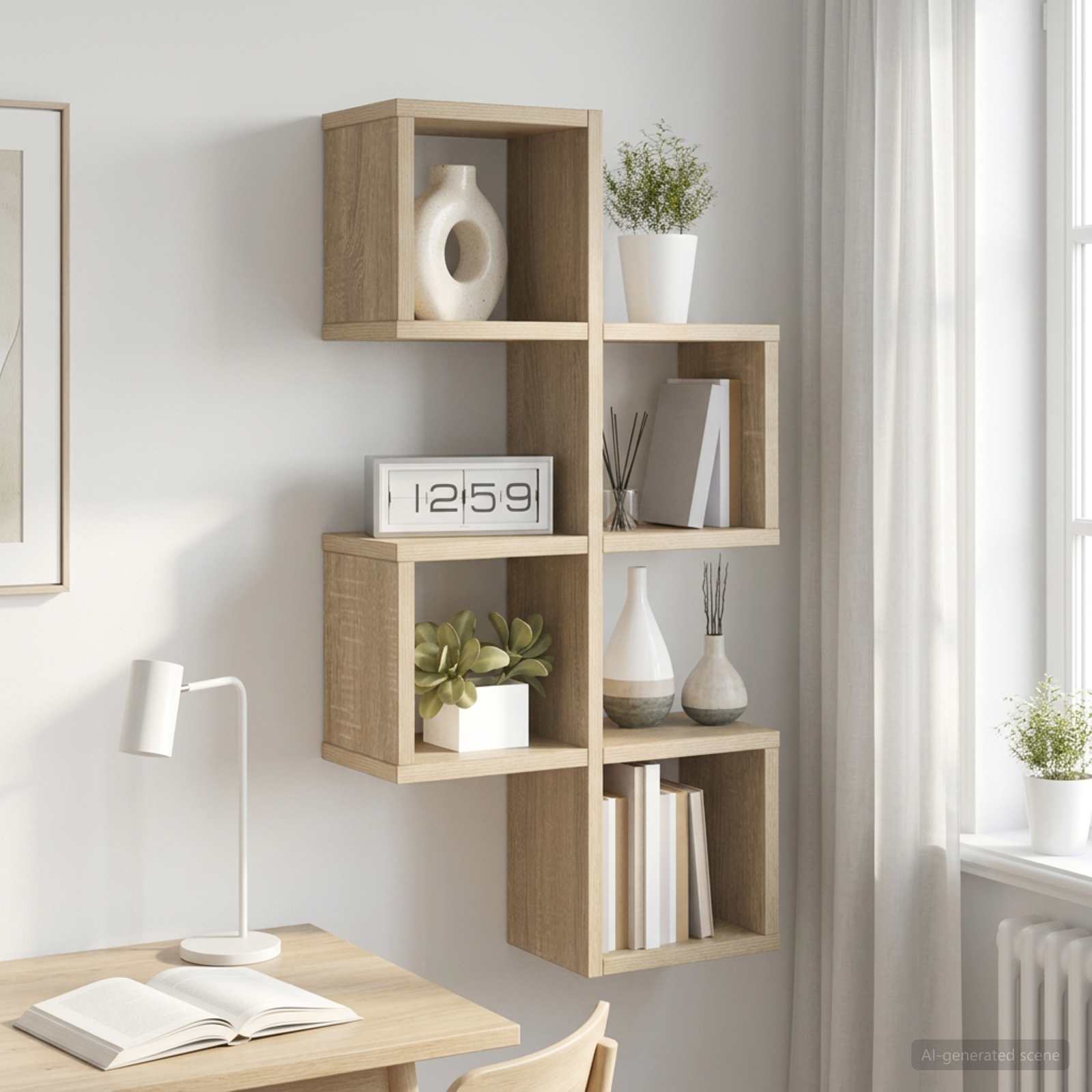Wandregal Wandhalterung Sonoma-Eiche 39 x 15 x 76 cm