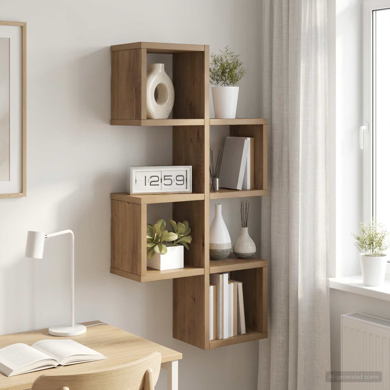 Wandregal Wandhalterung Artisan-Eiche 39 x 15 x 76 cm