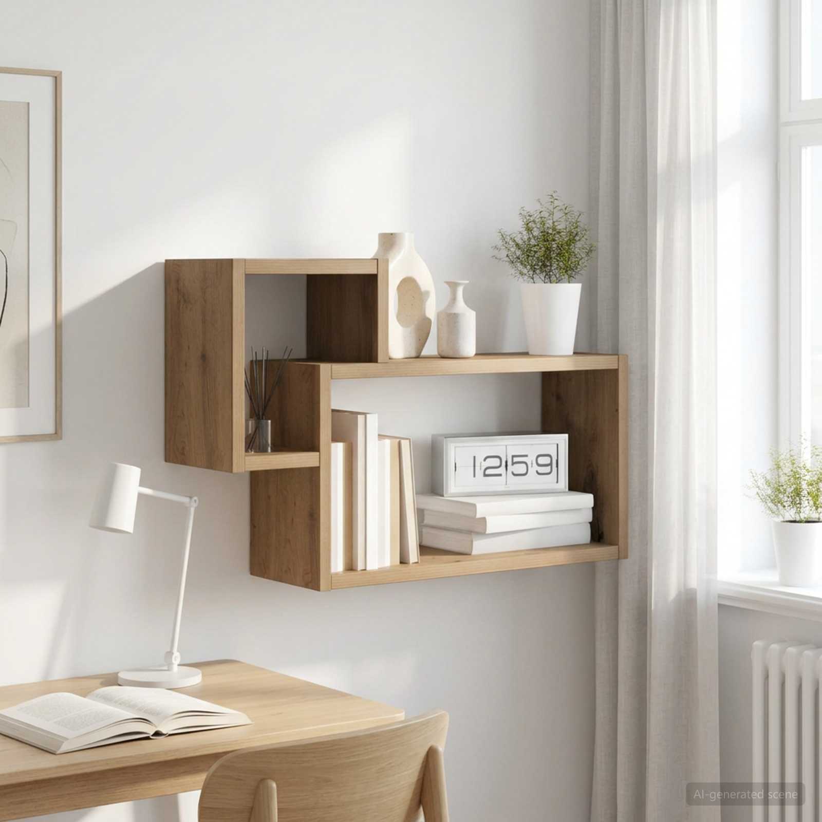 Wandregal Wandhalterung Artisan-Eiche 55 x 15 x 35 cm