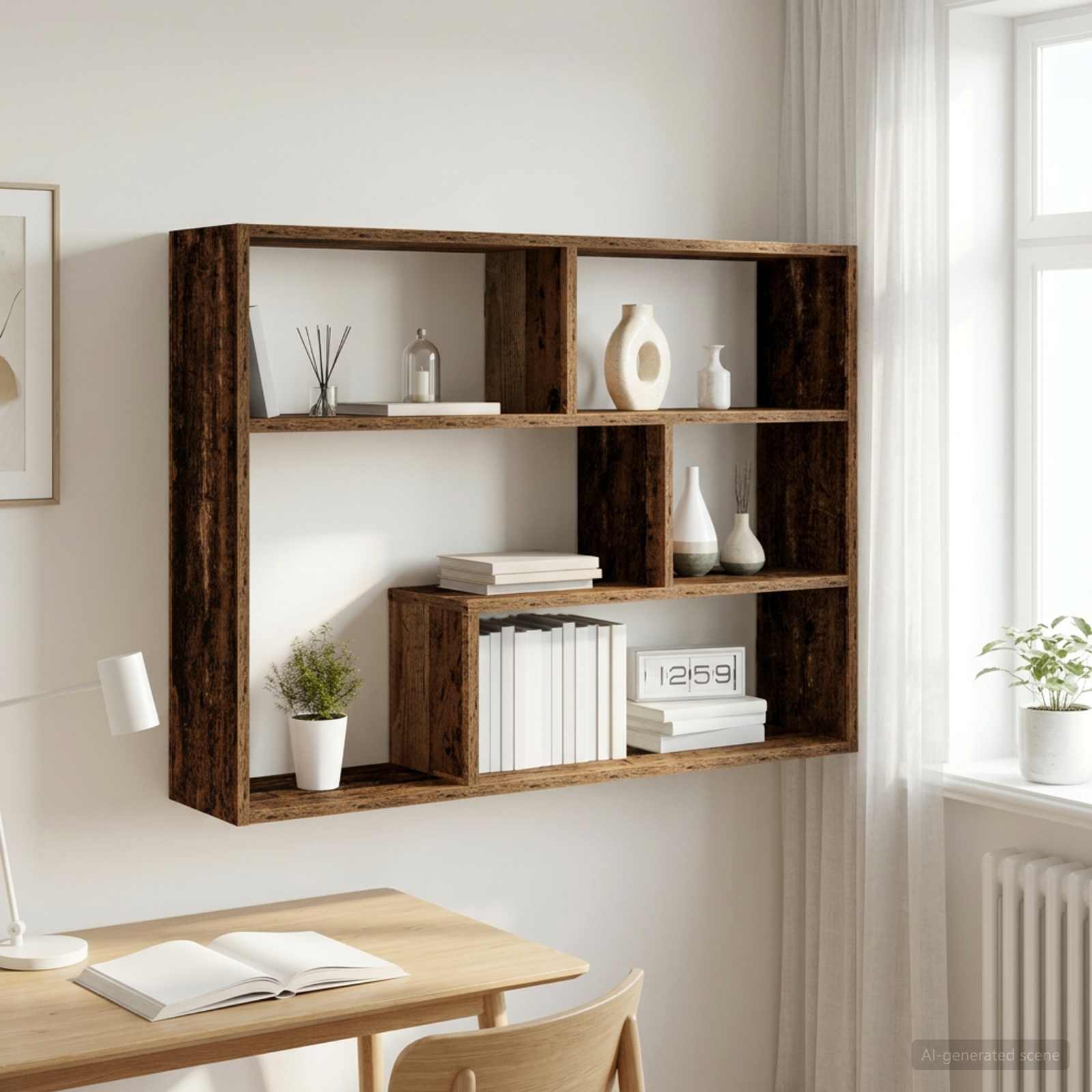 Wandregal Wandhalterung Altholz 95 x 20 x 69,5 cm Holzwerkstoff