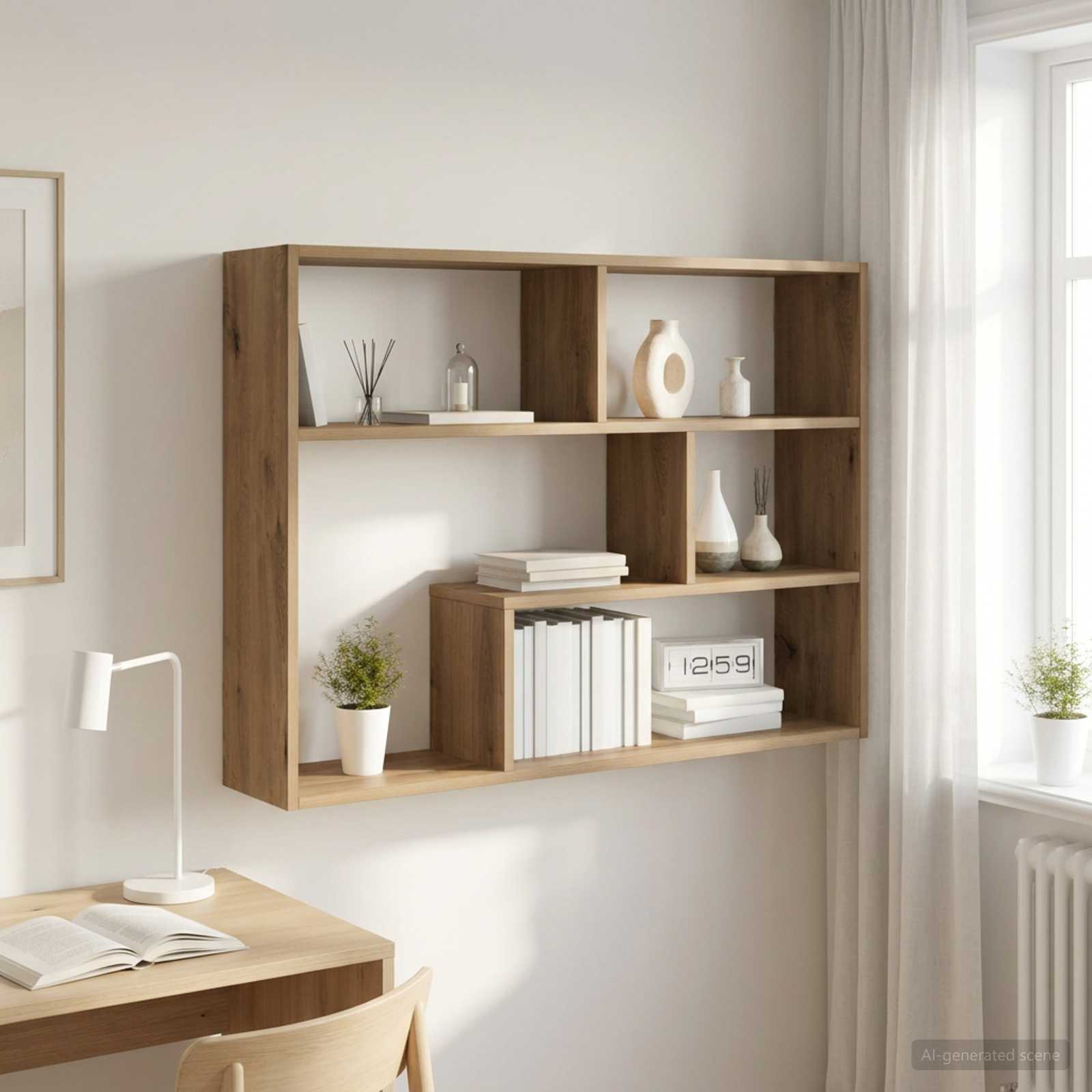 Wandregal Wandhalterung Artisan-Eiche 95 x 20 x 69,5 cm
