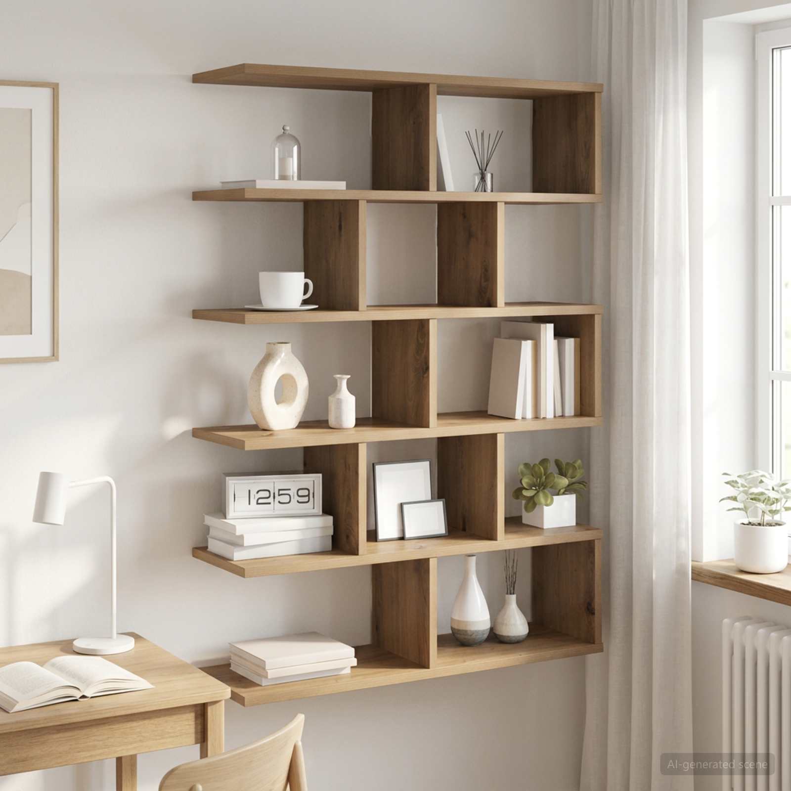 Wandregal Artisan-Eiche 70 x 20 x 100 cm Holzwerkstoff