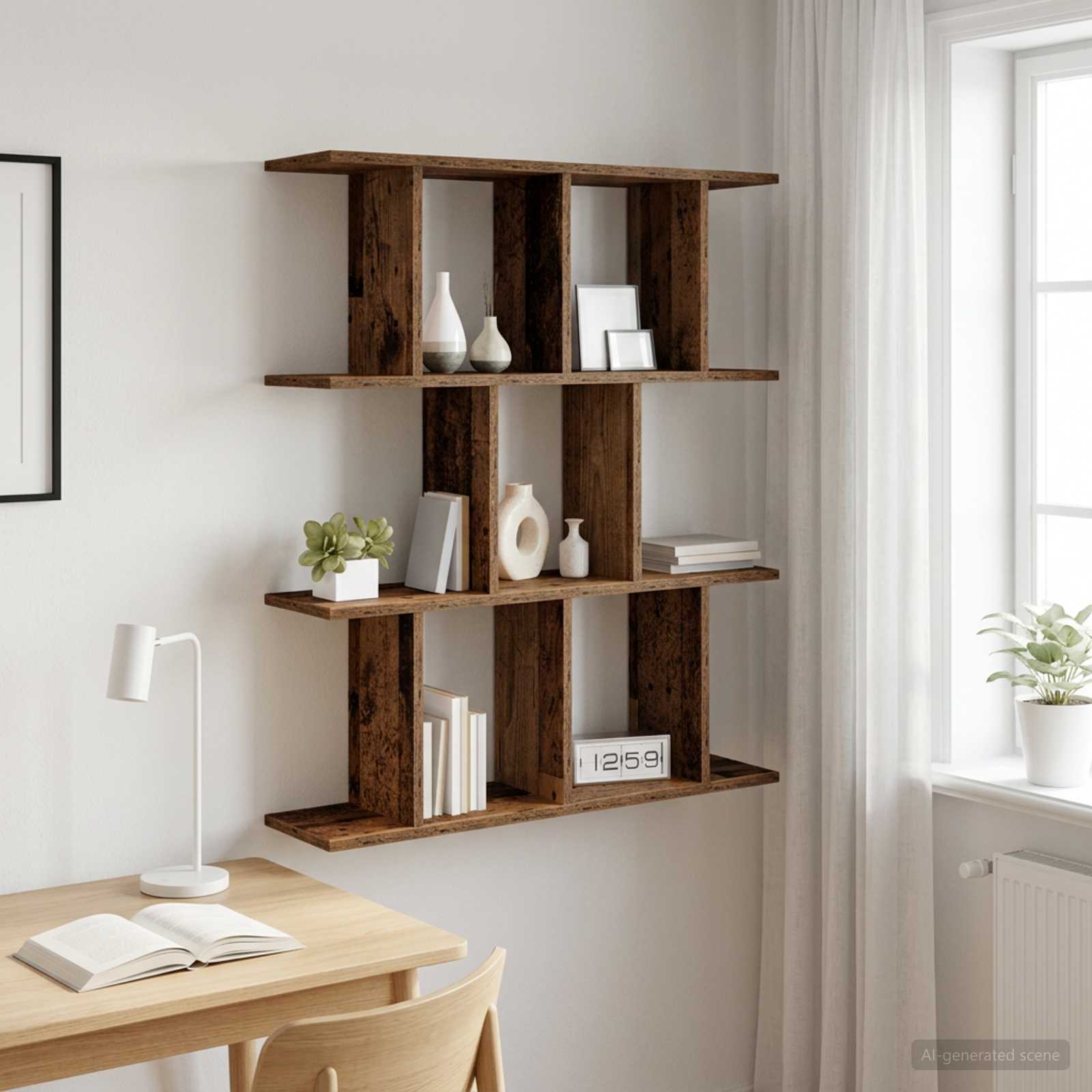 Wandregal Altholz 80 x 20 x 96 cm Holzwerkstoff
