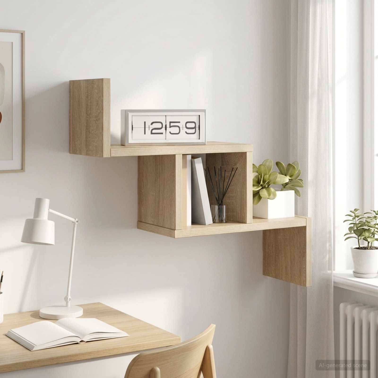 Wandregal Sonoma-Eiche 48 x 15 x 42 cm Holzwerkstoff