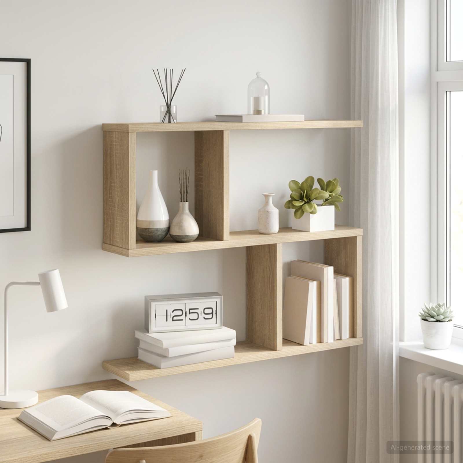 Wandregal Sonoma-Eiche 60 x 12 x 50,5 cm Holzwerkstoff