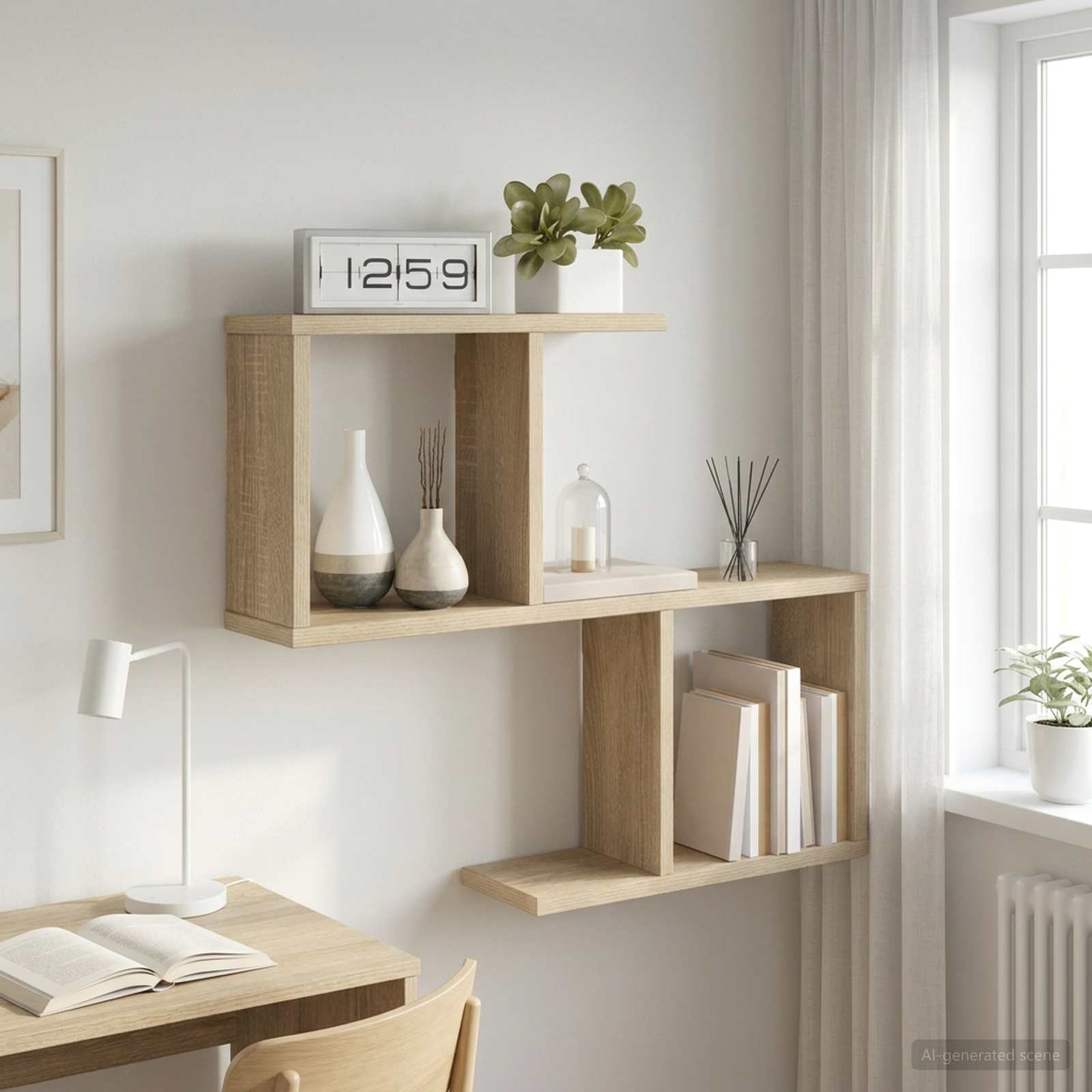 Wandregal Sonoma-Eiche 60 x 12 x 50,5 cm Holzwerkstoff