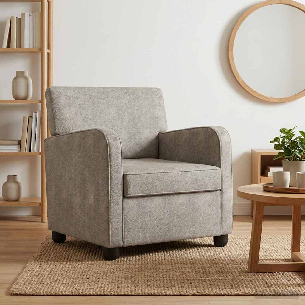 Sessel Hellgrau Kunstwildleder