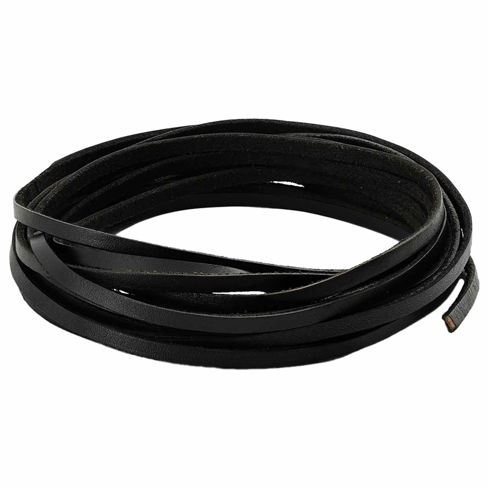Lederriemen 1 Schwarz 1000 x 0,4 cm Leder