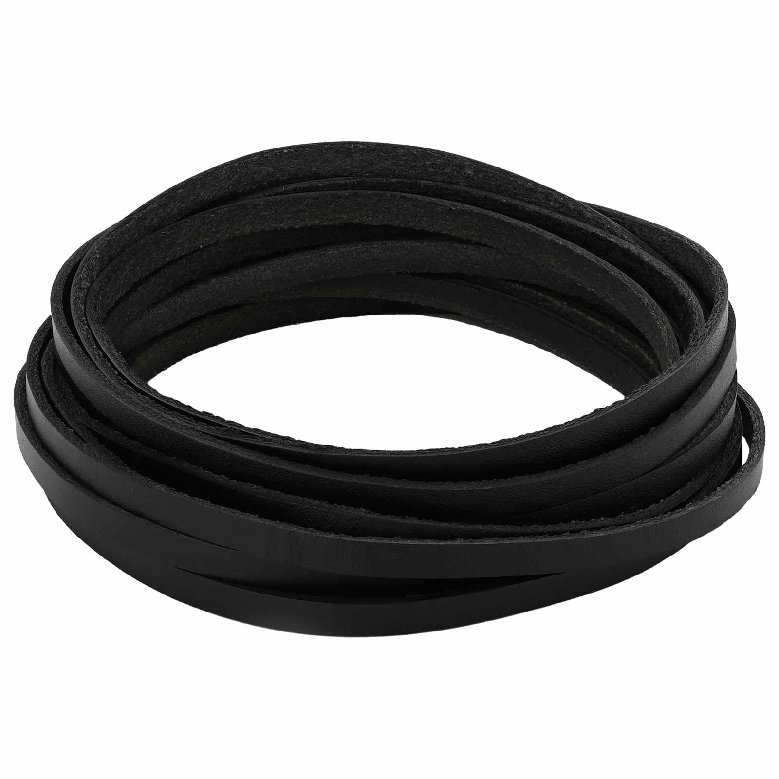 Lederriemen 1 Schwarz 200 x 0,5 cm Leder