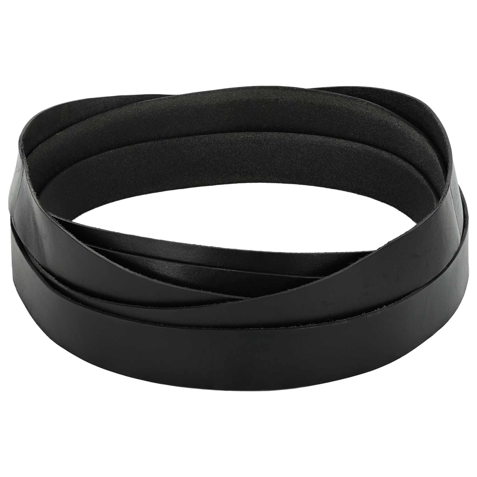 Lederriemen 1 Schwarz 500 x 4 cm Leder