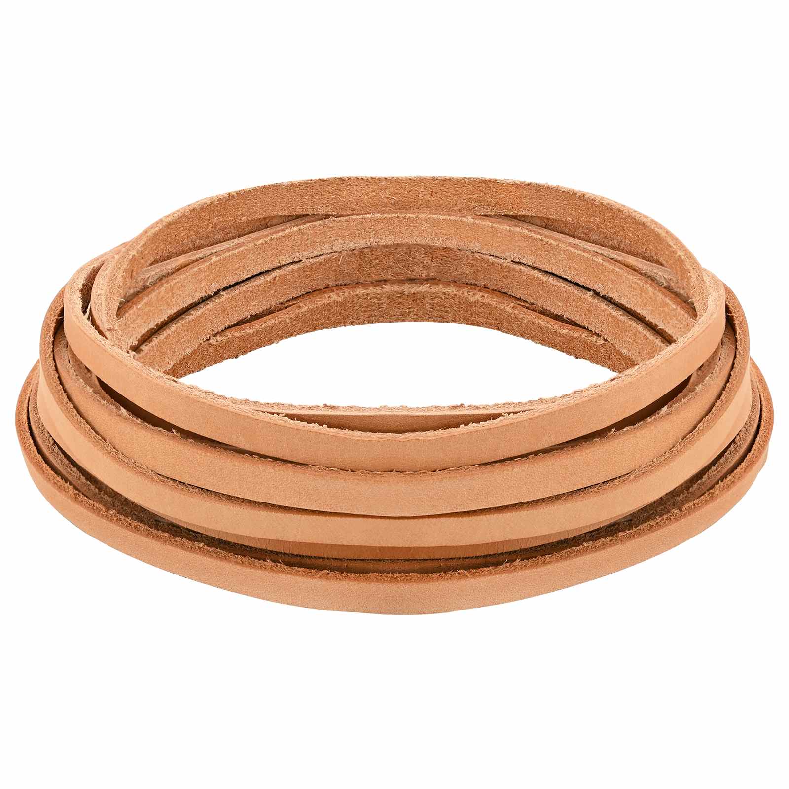 Lederriemen 1 Hellbraun 200 x 0,8 cm Leder