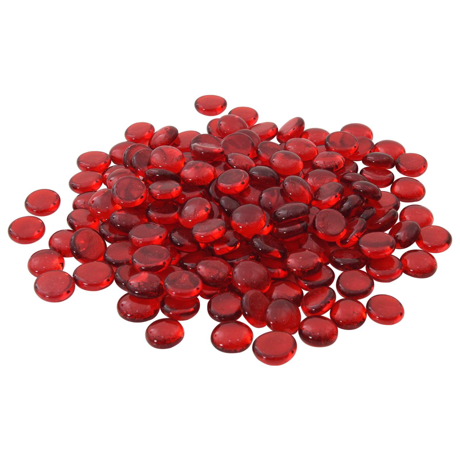 Glasnugget 17-19 mm Scharlachrot Glas