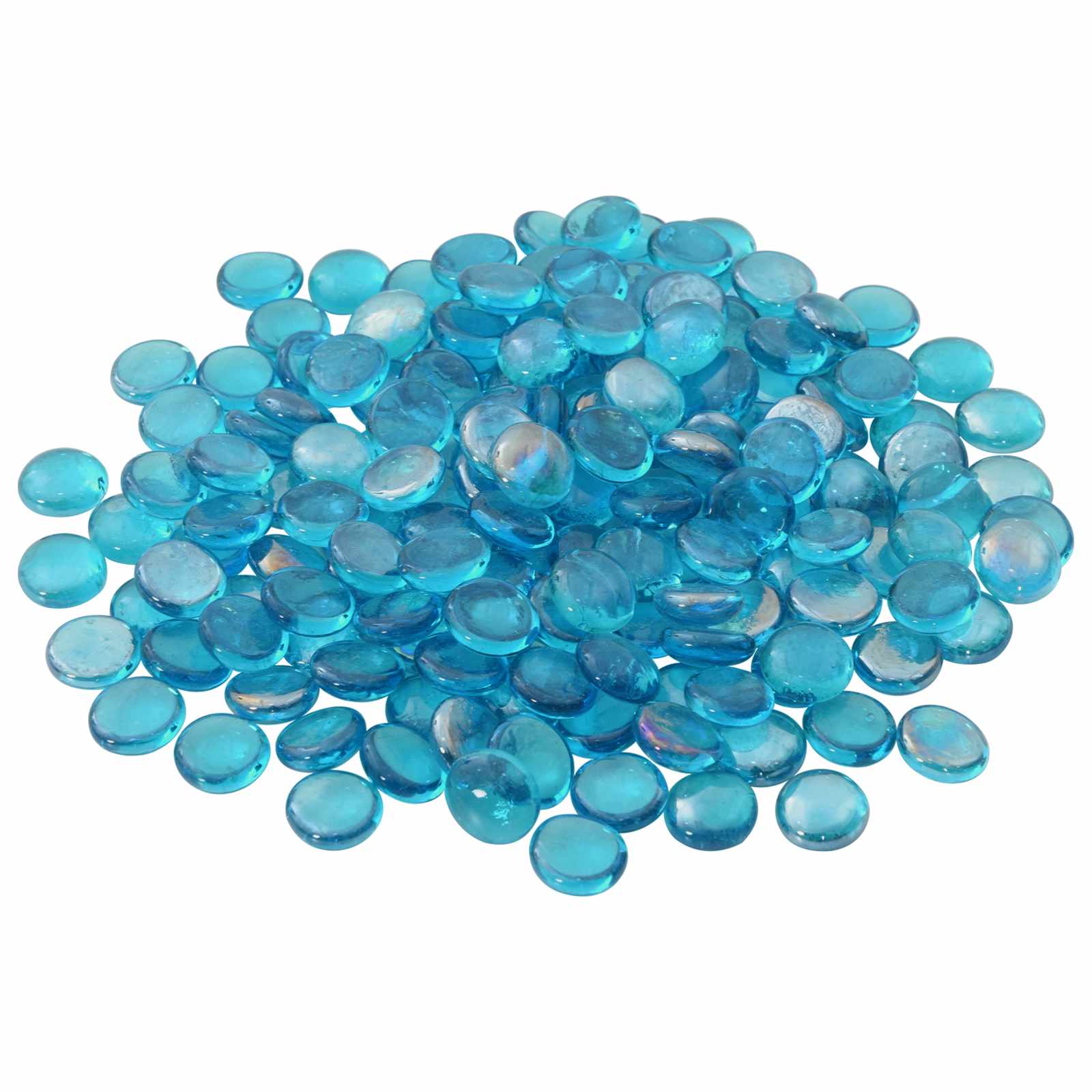 Glasnugget 17-19 mm Aqua Blau Glas