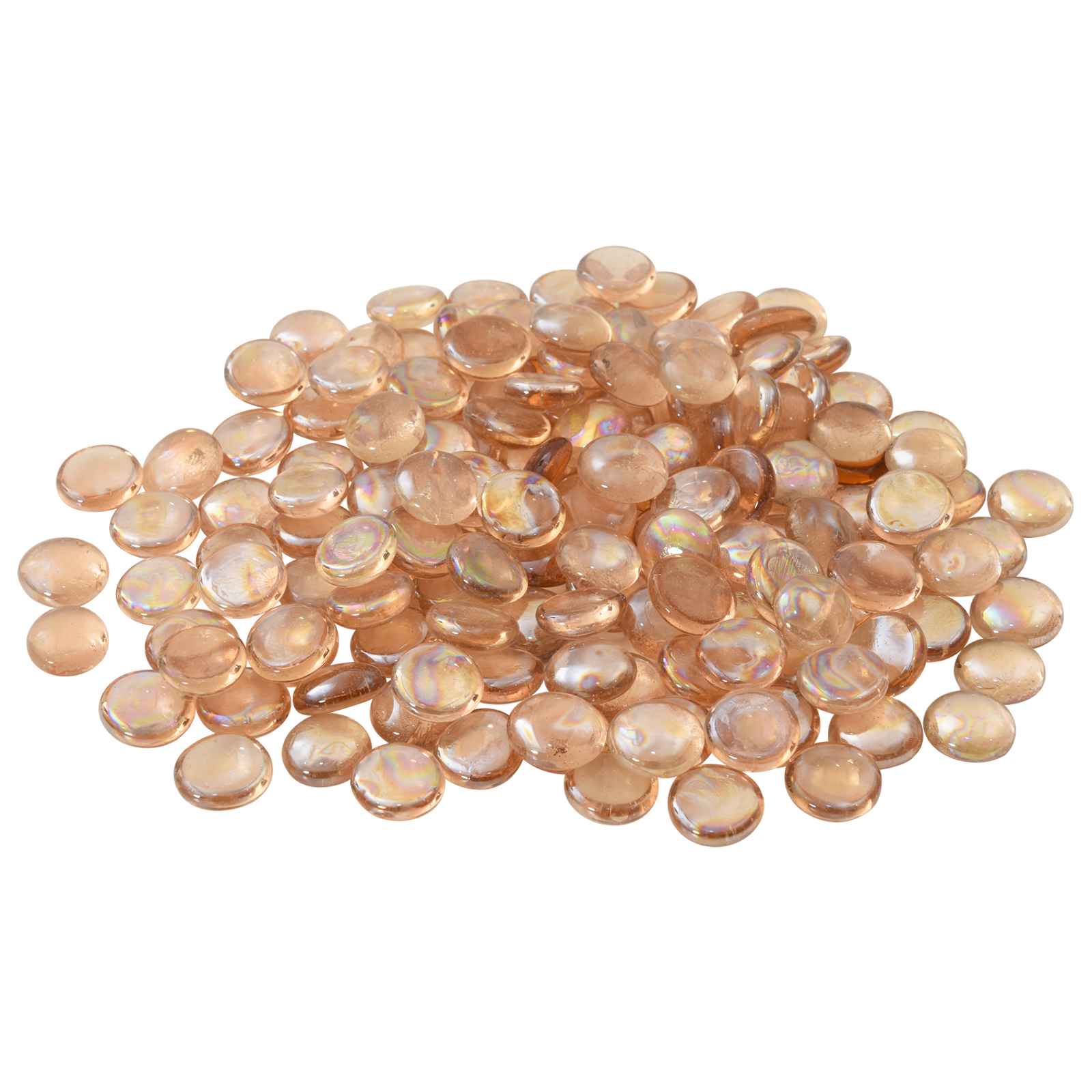 Glasnugget 17-19 mm Aqua Rot Glas