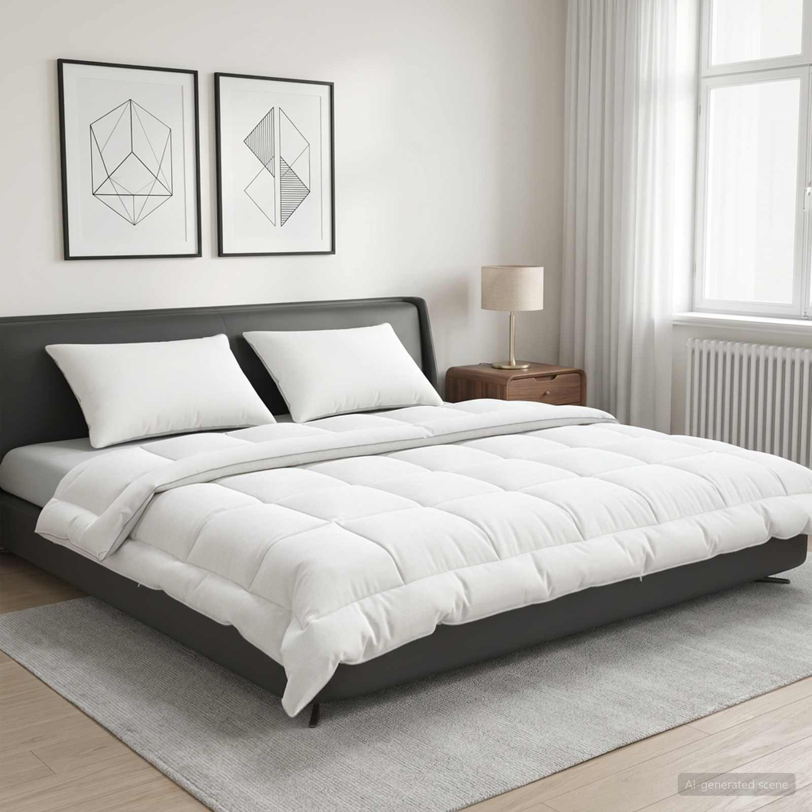 Bettdecke 220x240 cm 4 Jahreszeiten 300 GSM Australische Wolle