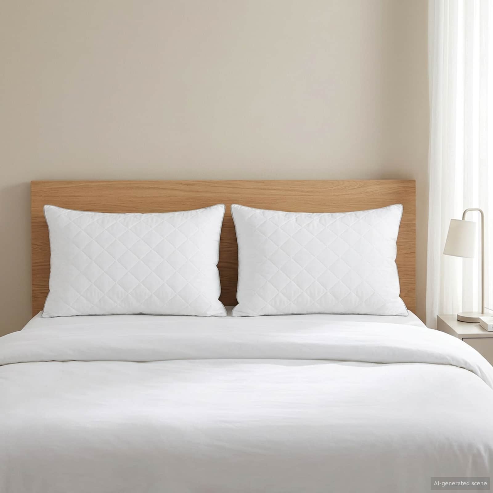 Kopfkissen FULDA 2 stk. 70 x 90 cm 100% Gänsedaunen und -federn