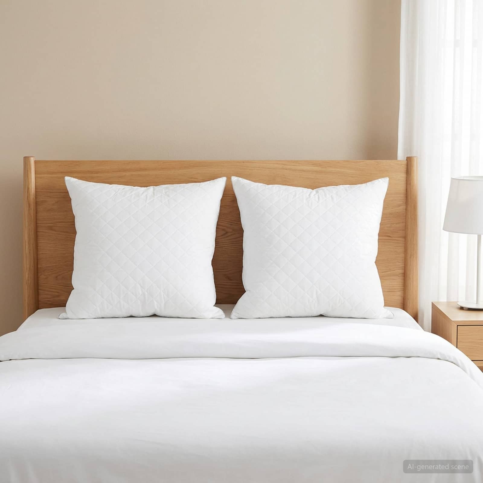 Kopfkissen FULDA 2 stk. 80 x 80 cm 100% Gänsedaunen und -federn