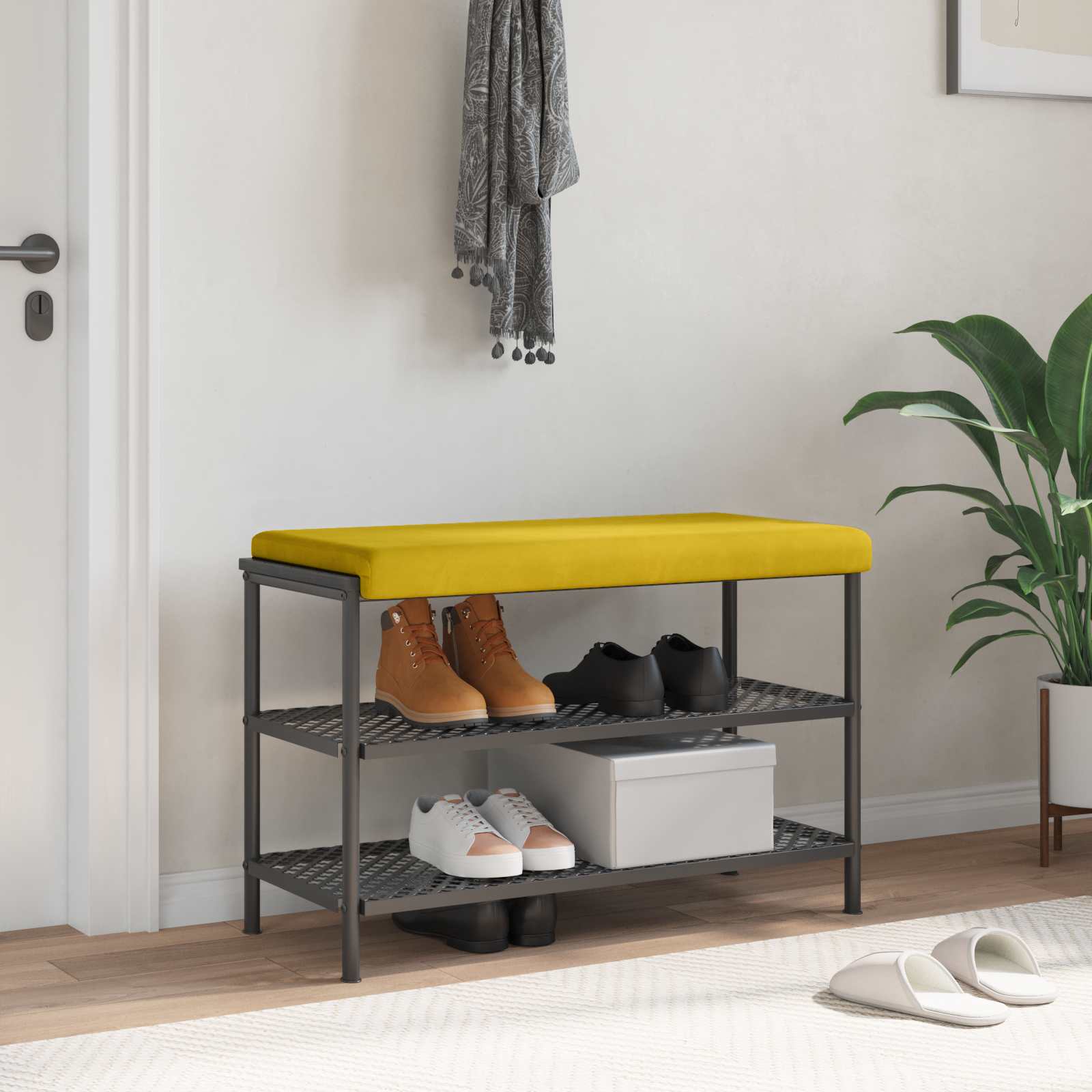 Bankkissen Samt Gelb Tiefe 35 cm