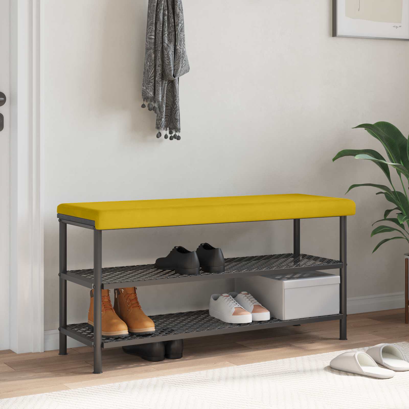 Bankkissen Samt Gelb Tiefe 35 cm