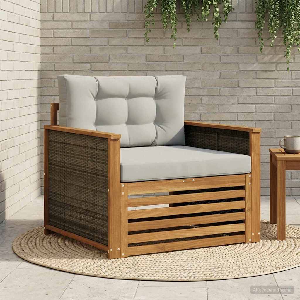 Outdoor Mittelsofa Natur