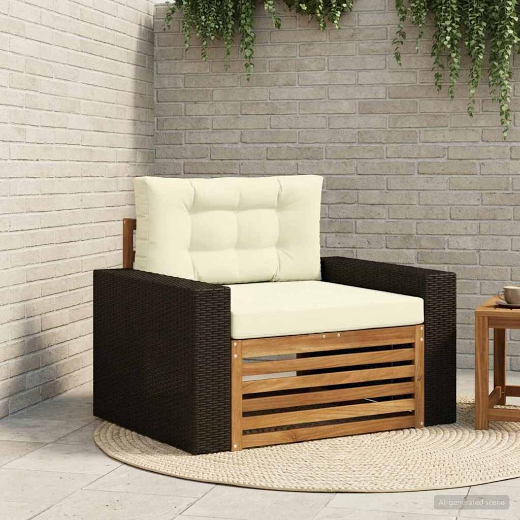 Outdoor Mittelsofa Natur