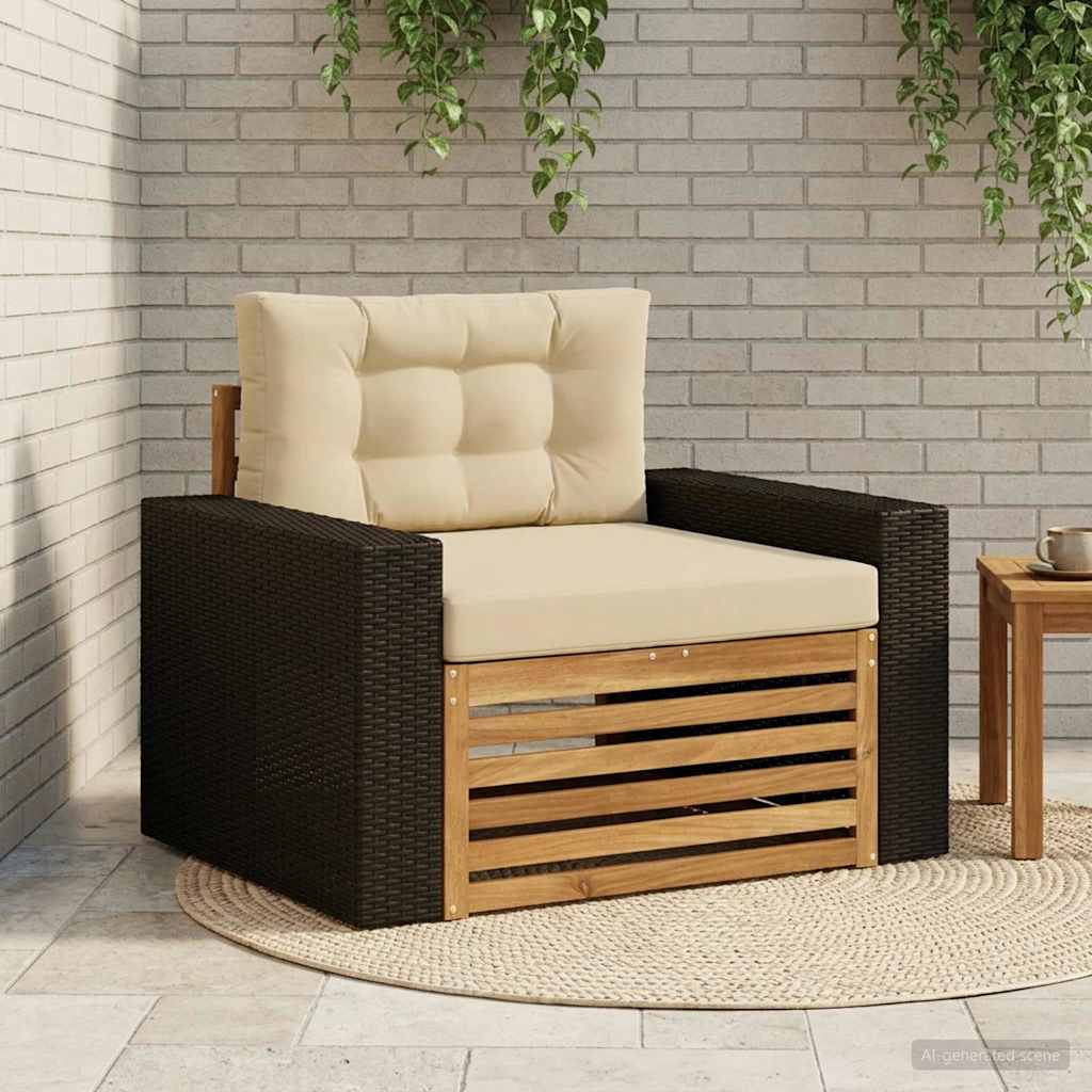 Outdoor Mittelsofa Natur