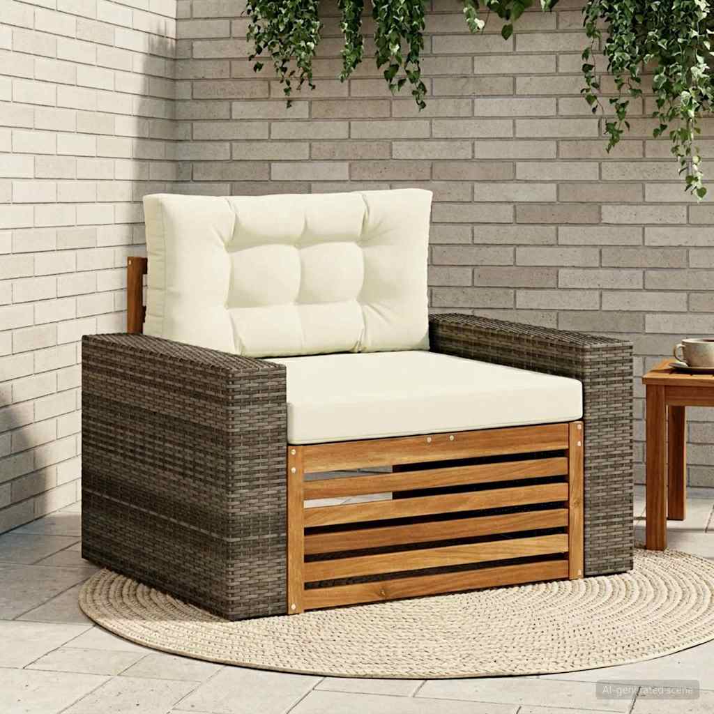 Outdoor Mittelsofa Natur