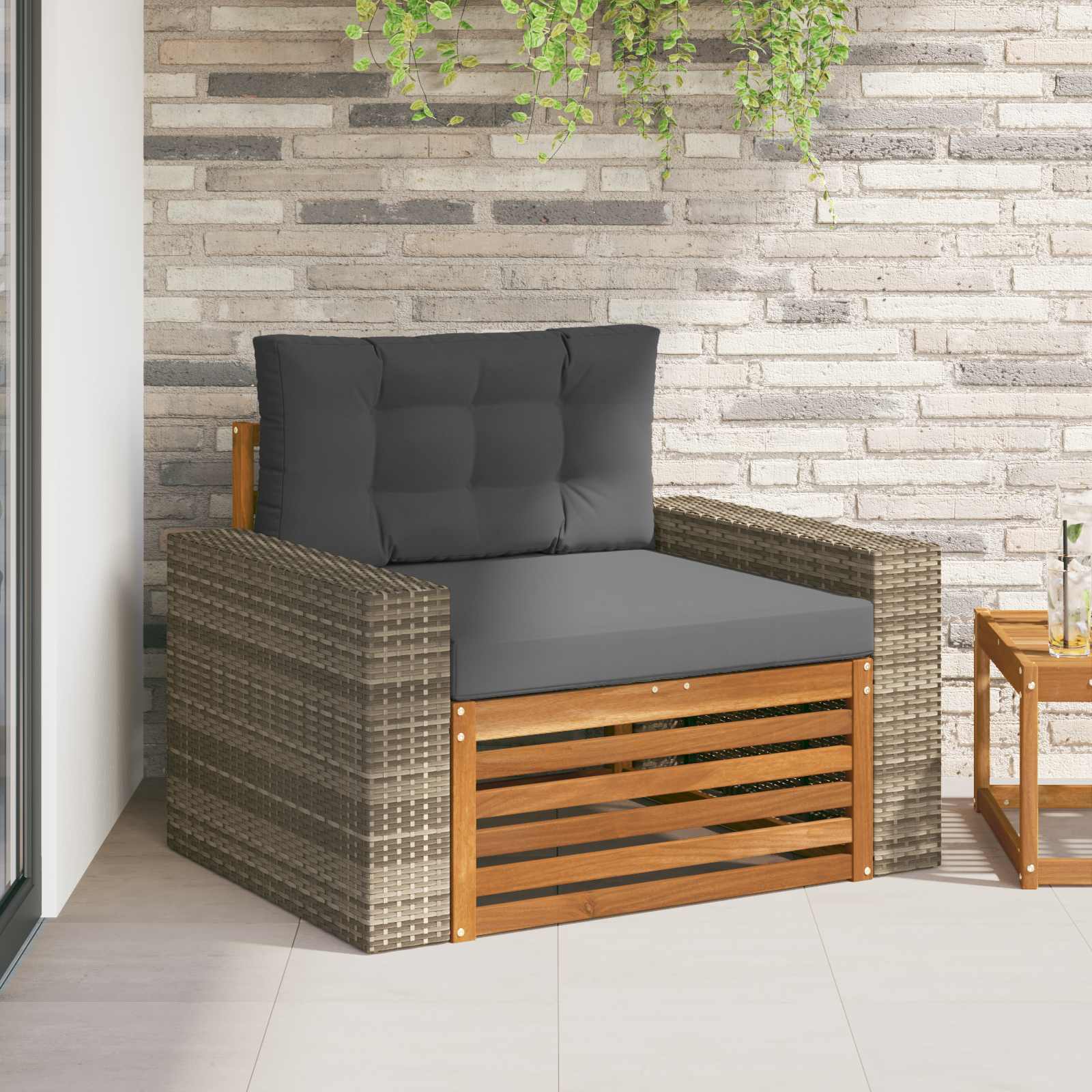 Outdoor Mittelsofa Natur