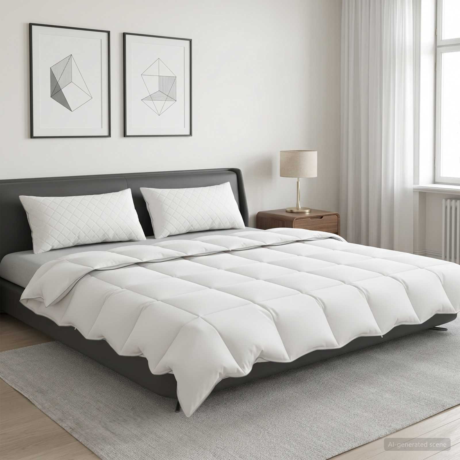 Gänsedaunen-Bettdecken-Set 90% FULDA 3 stk. 240 x 260 cm Sommer