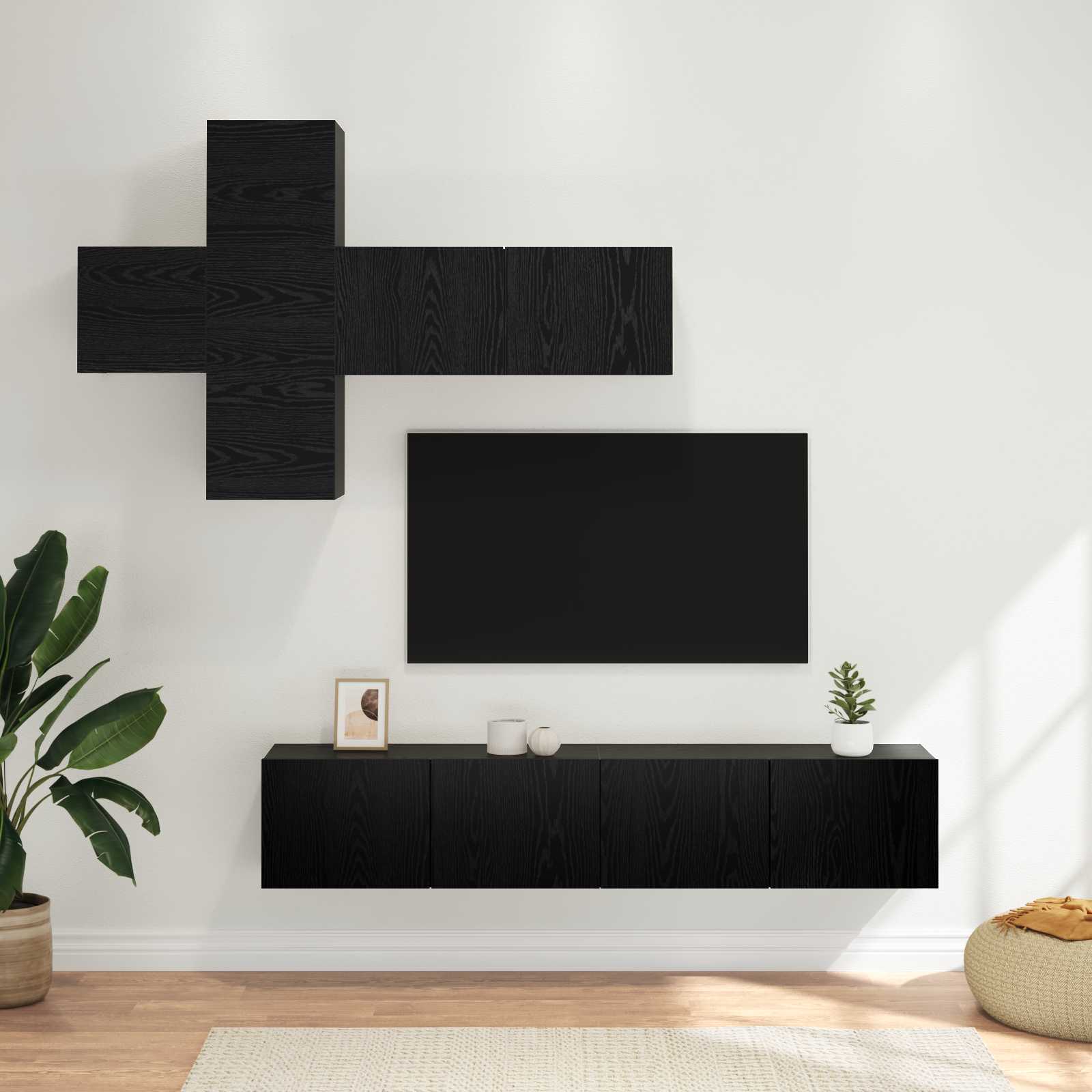 TV-Schrankset 8 stk. Holzwerkstoff