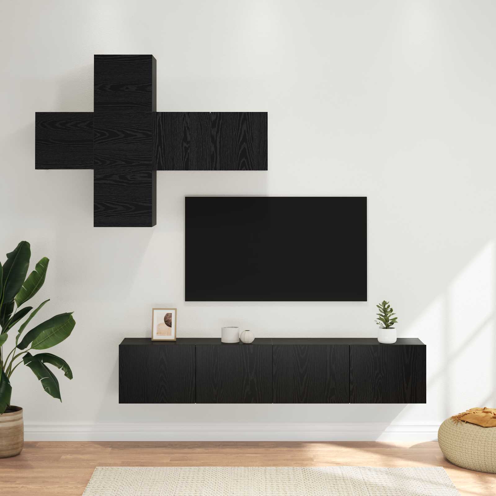 TV-Schrankset 3 stk. Holzwerkstoff