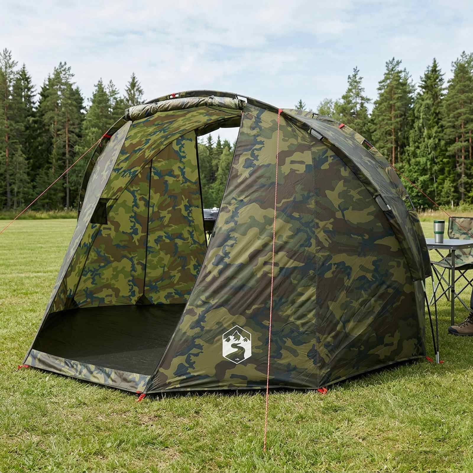 Angelzelt mit Schnellverschluss Personen Helles Camouflage