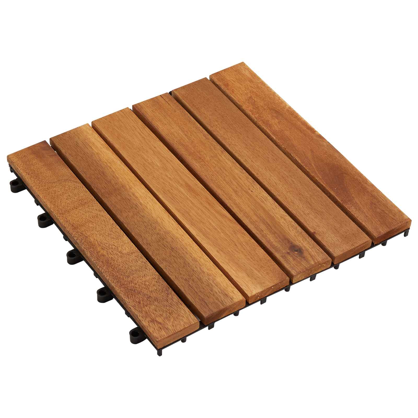 Terrassenfliese 30 Stk. Braun 30 x 30 cm Akazien-Hartholz