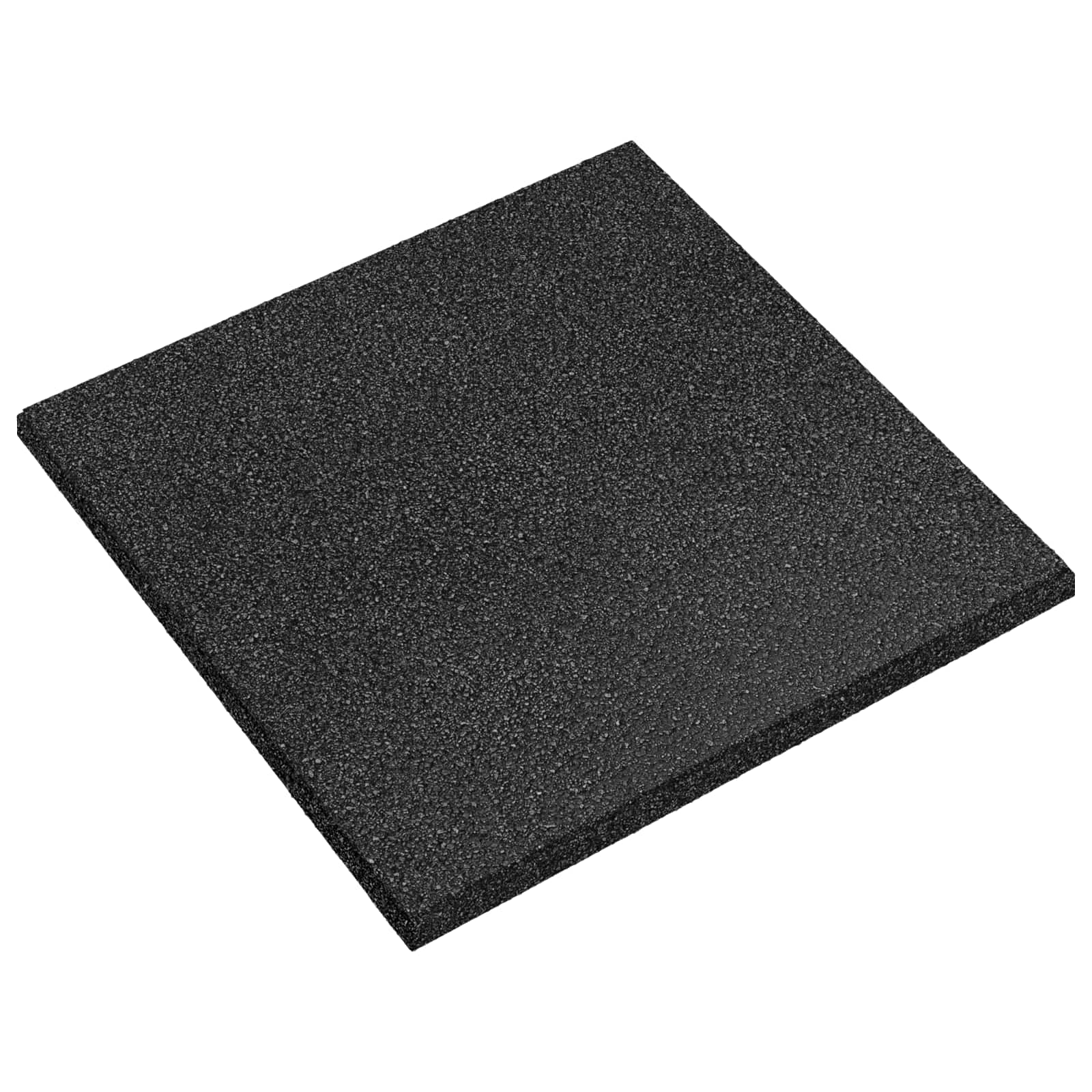 Sturzschutzfliesen 12 Stk. Schwarz 50 x 50 cm Gummi