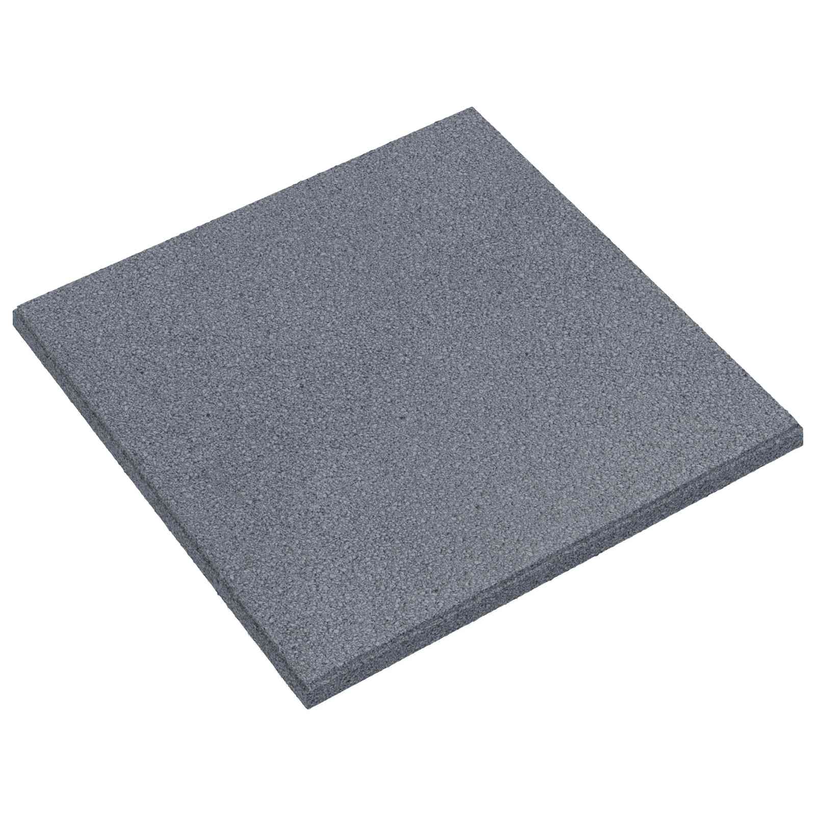 Sturzschutzfliesen 18 Stk. Grau 50 x 50 cm Gummi