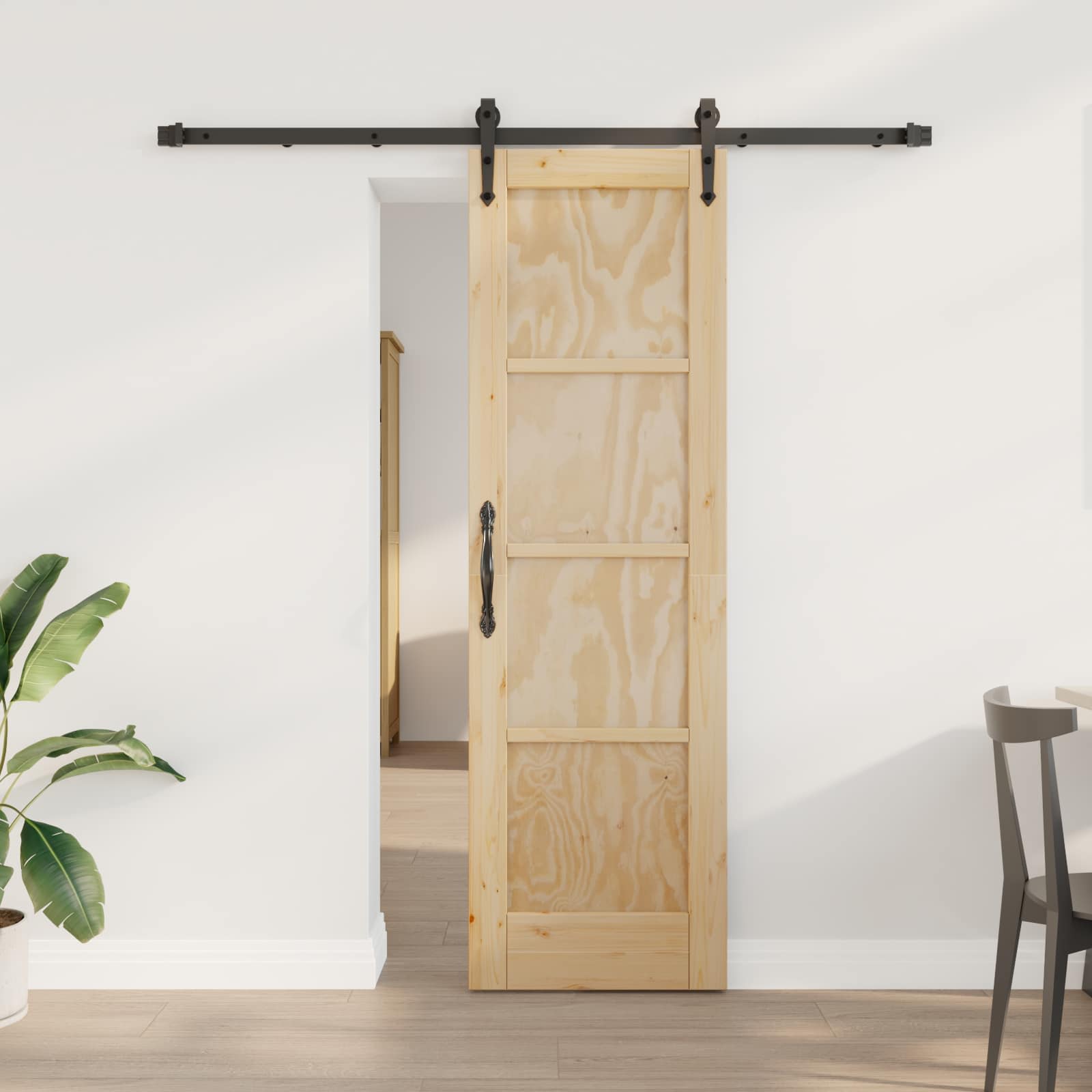 Schiebetür ORKDAL 61 x 198,5 cm Massives Kiefernholz